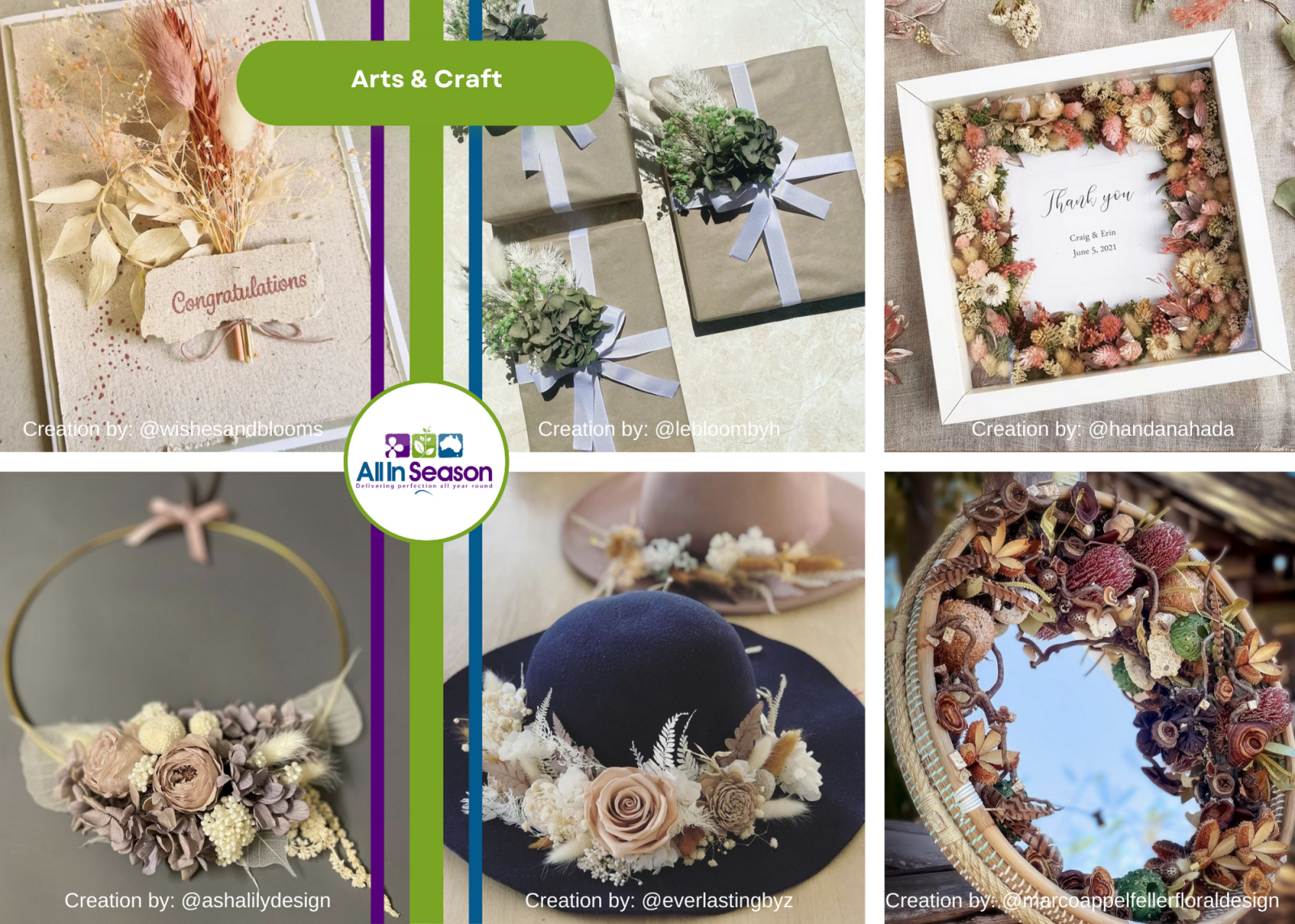 Dried Flower Arts & Craft Ideas All InSEason