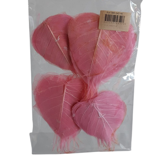 Preserved Skeleton Leaf, 200 pack, 10cm, Pink everlasting flowers for all occasions.