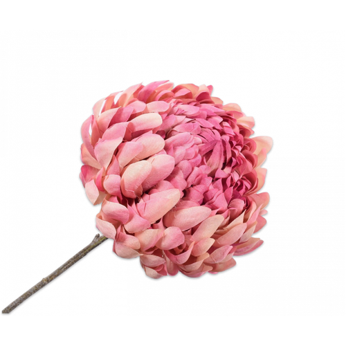 Silk Chrysanthemum Stem Pink 60cm - 15cm flowers for all occasions.