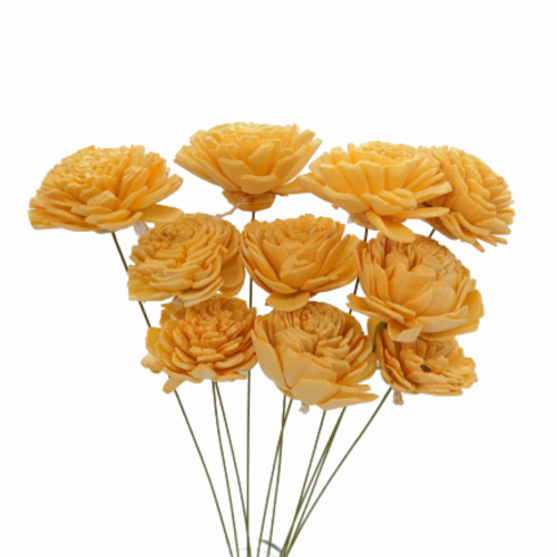 A floral bunch of Handcraft Sola Roses Julia Orange Flowers