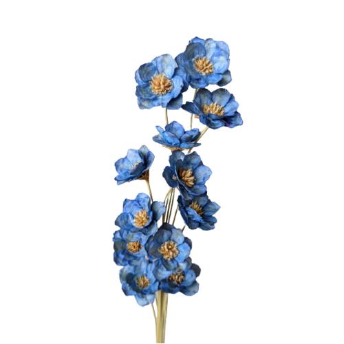 Buy Dried Flower Wholesale Anemone Flower Blue - by All In Season